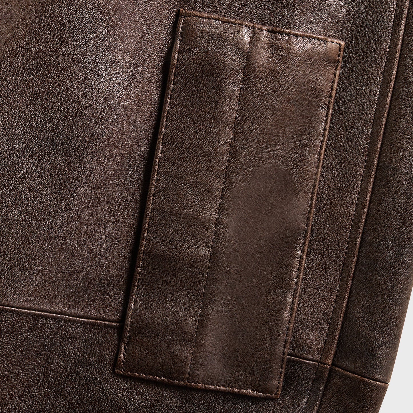 Men Kith Auralee Lamb Leather Flight Blouson - Brown