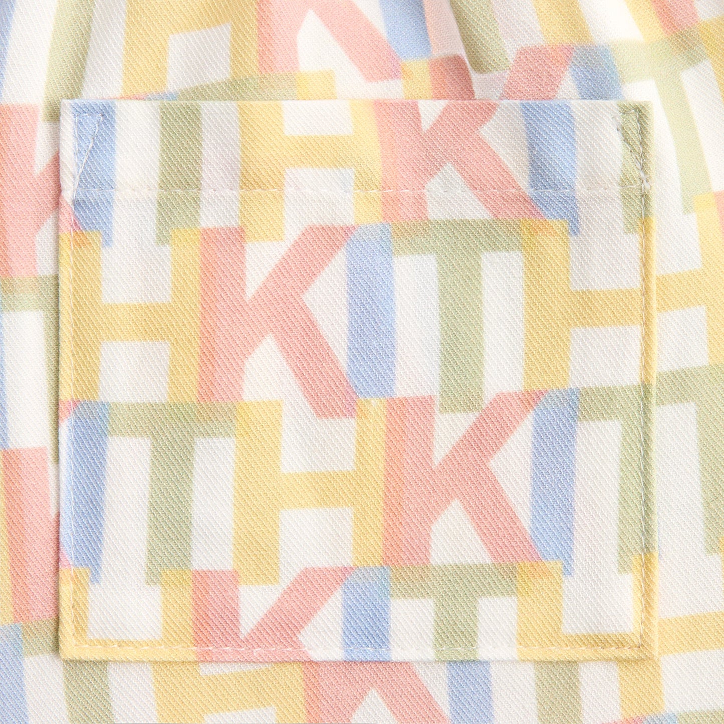 Kids Kith Kith Kids Monogram Thompson Camp Short - Silk