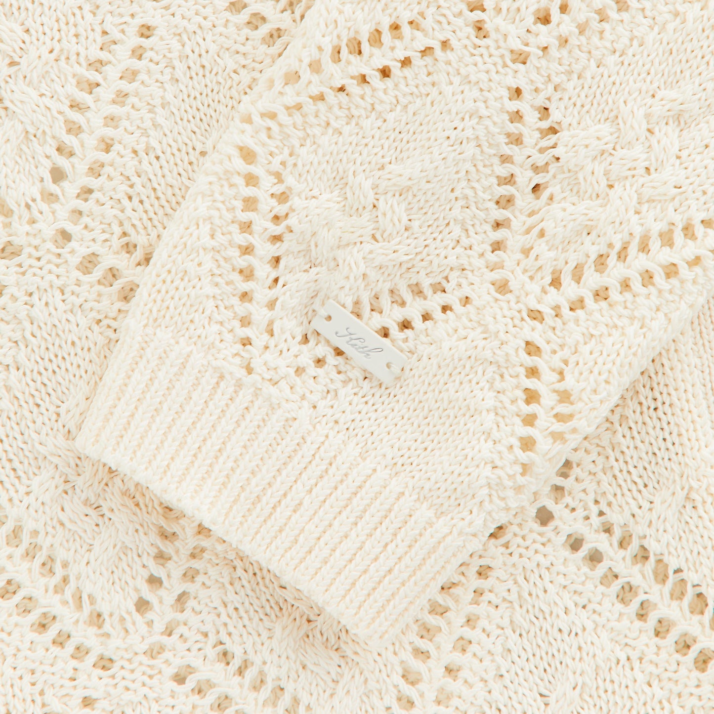 Women Kith Kith Women Tori Crochet Knit Top - Silk