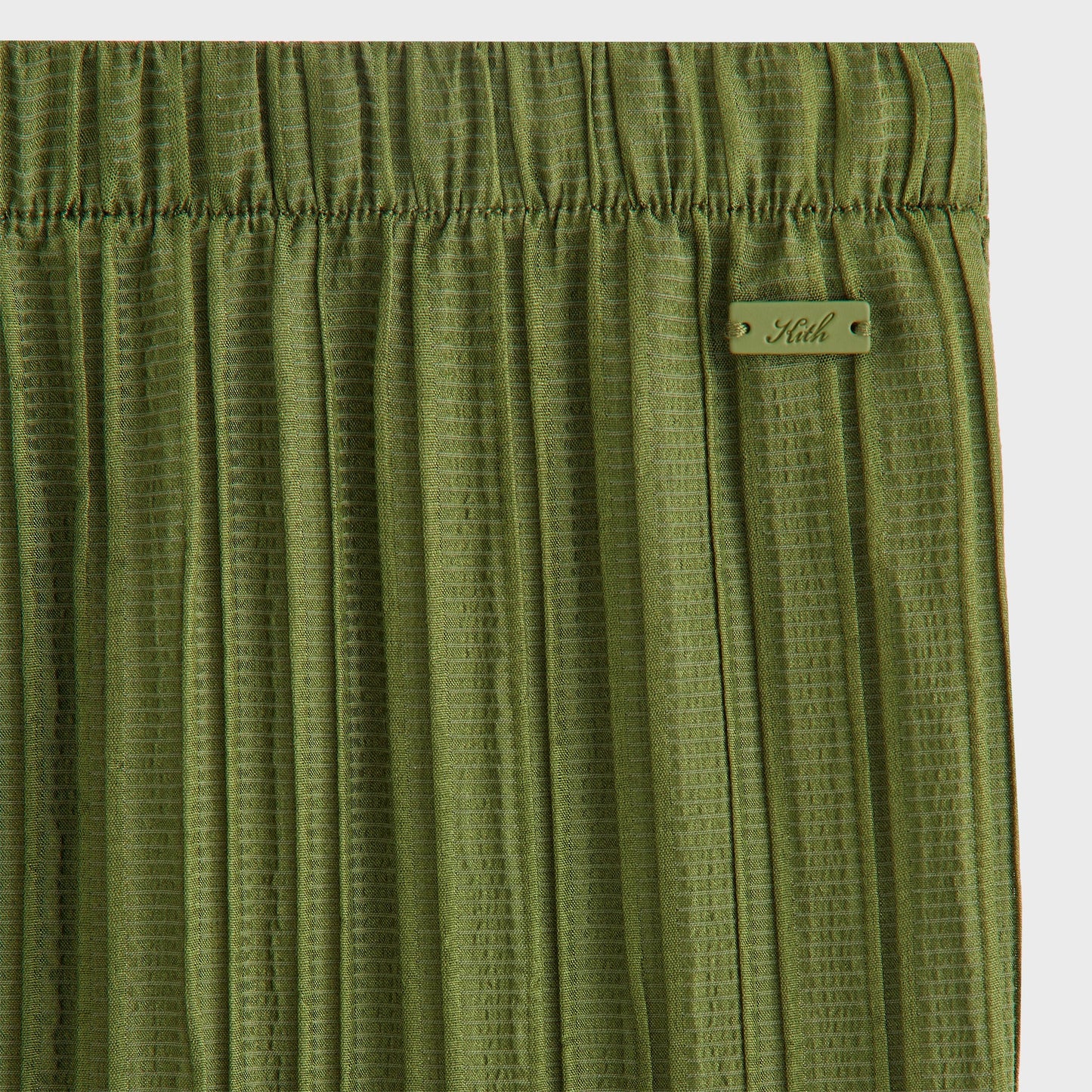 Women Kith Kith Women Kavi II Plisse Drawstring Pant - Kelp