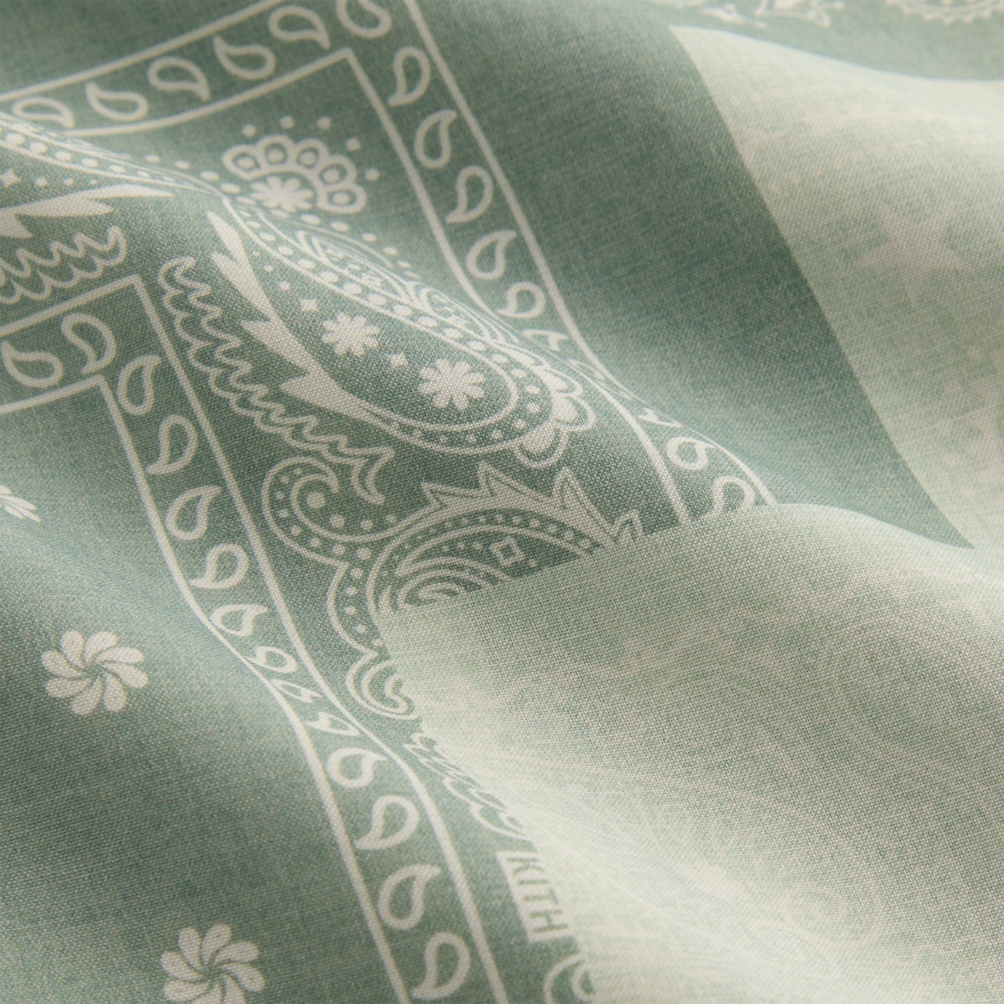 Men Kith Kith Silk Lyocell Bandana Reade Shirt - Realm