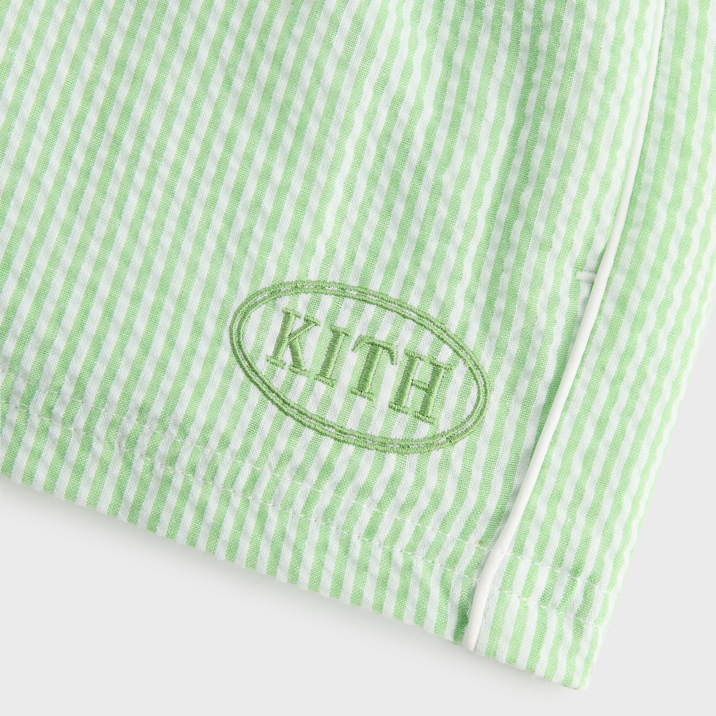 Kids Kith Kith Kids Seersucker Liam Short - Honeydew