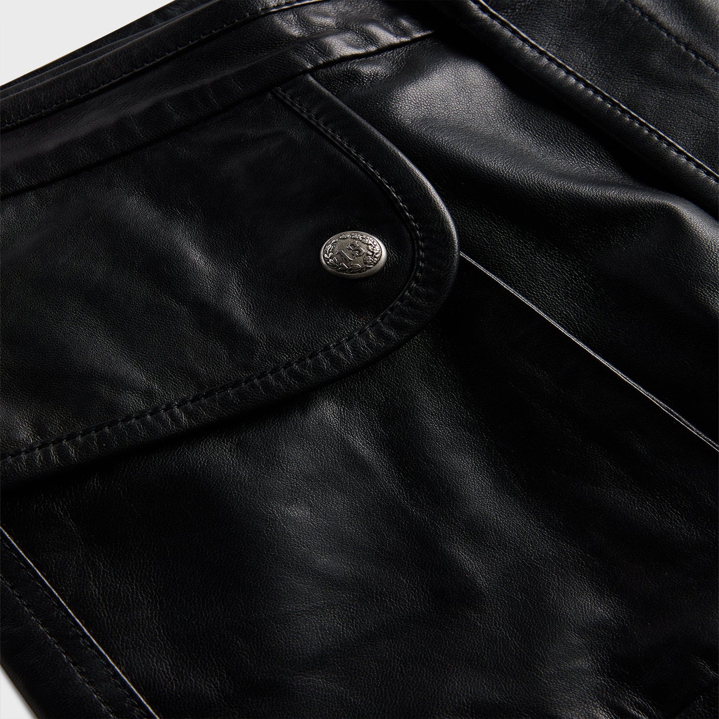 Women Kith R13 Leather Layered Skirt - Black