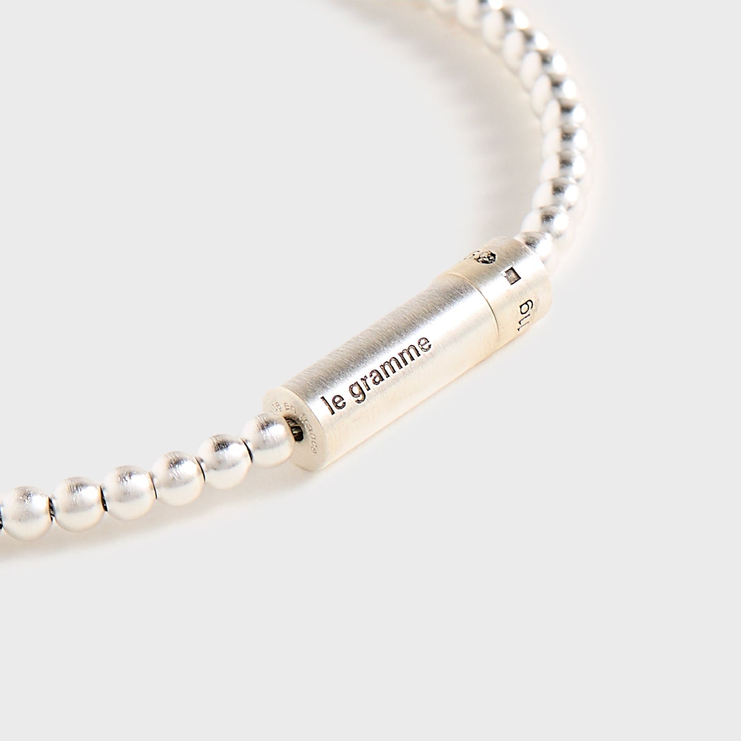 Men Kith Le Gramme 11g Bead Bracelet - Silver