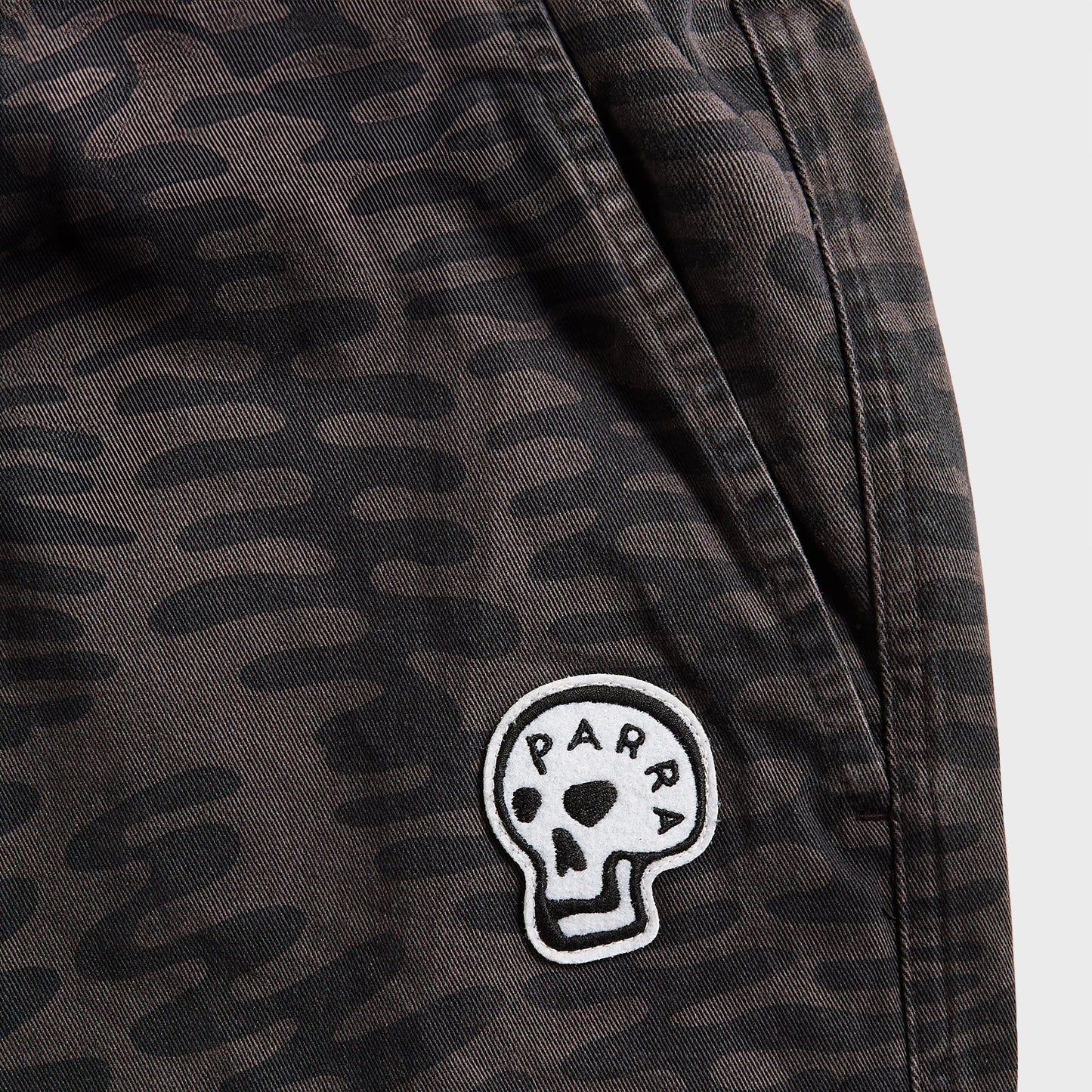 Men Kith by Parra Stitched Skull Pants - Washed Grey