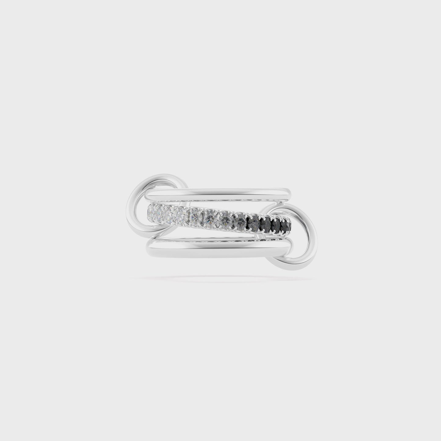 Women Kith Spinelli Kilcollin Petunia Silver Ombre Ring Noir - Silver