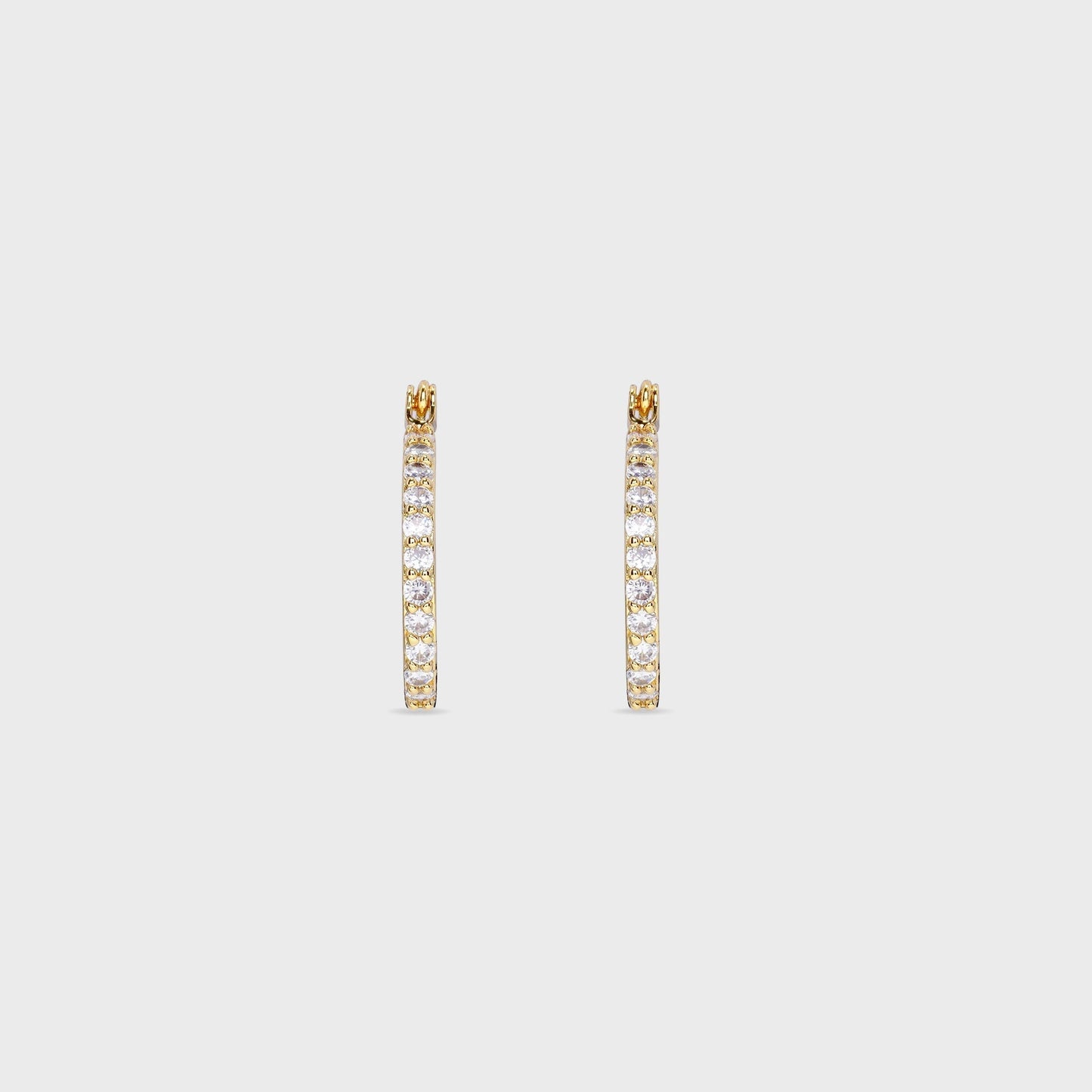 Women Kith Crystal Haze Serena Small Hoops - Clear