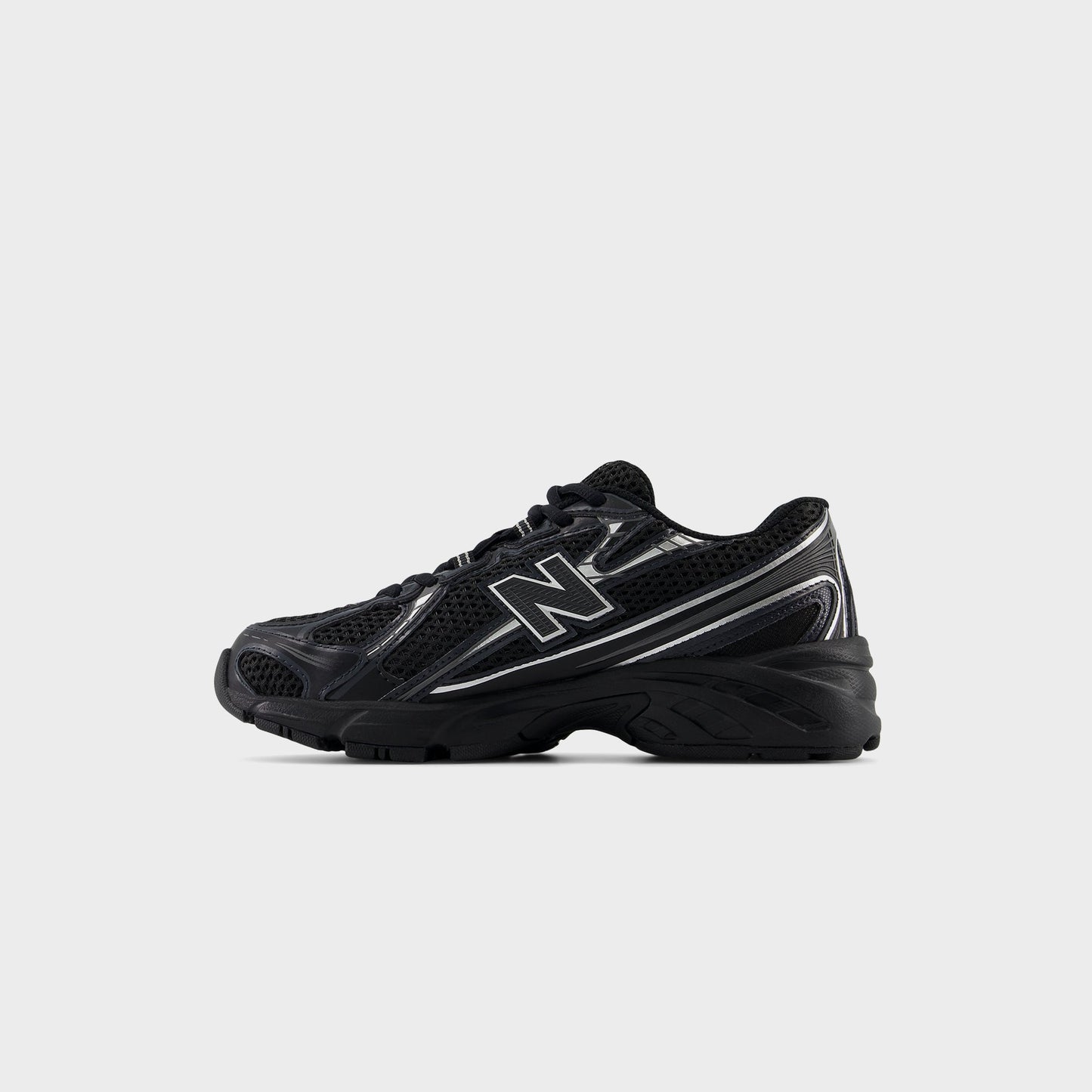 Kids Kith New Balance GS 740 - Black / Silver Metallic