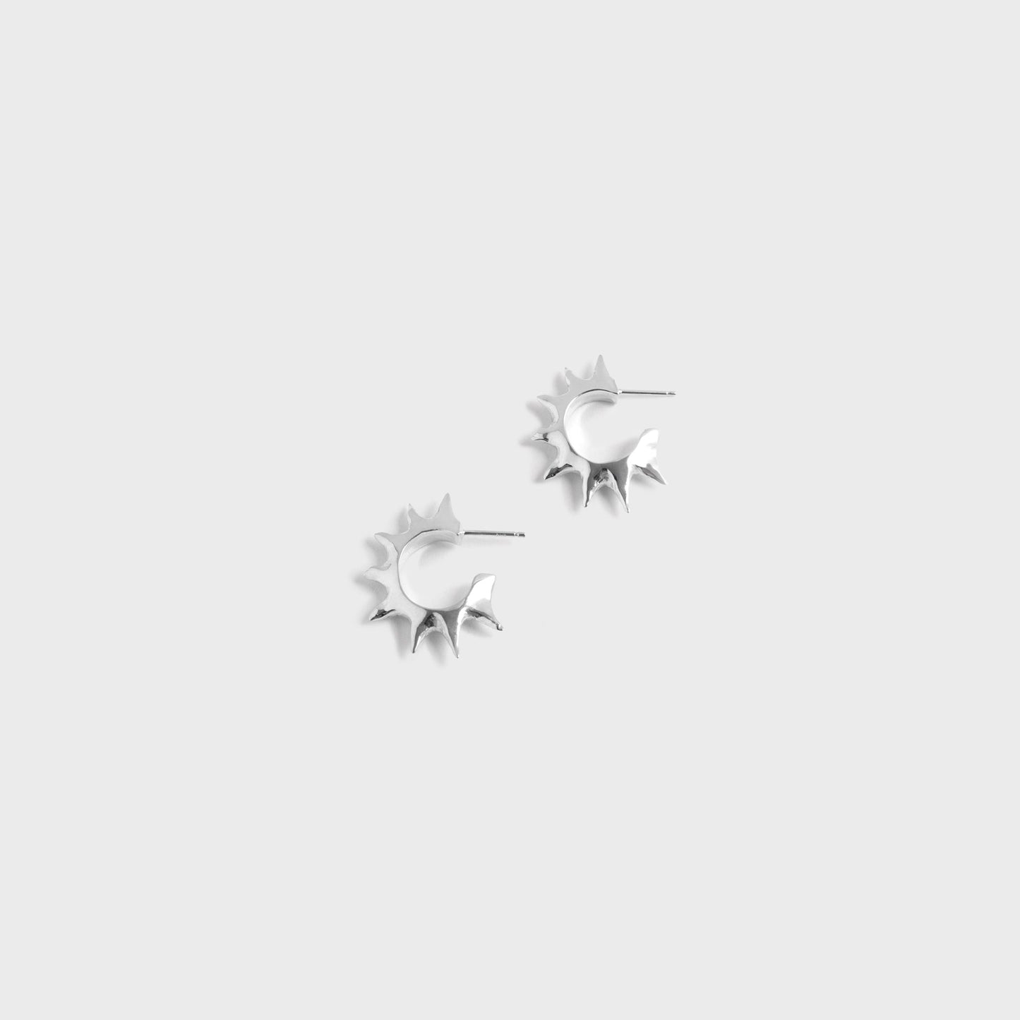 Women Kith Faris Spina Hoops - Silver