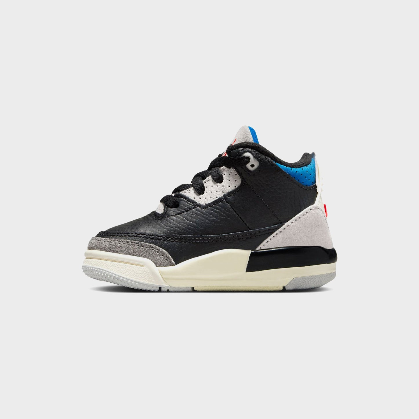 Kids Kith Jordan TD Air Jordan 3 Retro OG - Black / Chile Red / Neutral Grey