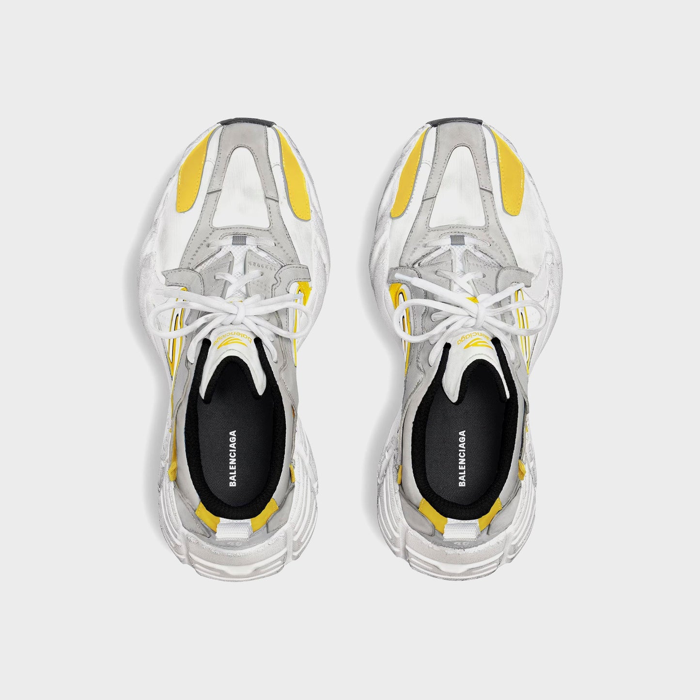 Men Kith Balenciaga Monday - Light Grey / White / Yellow / Black