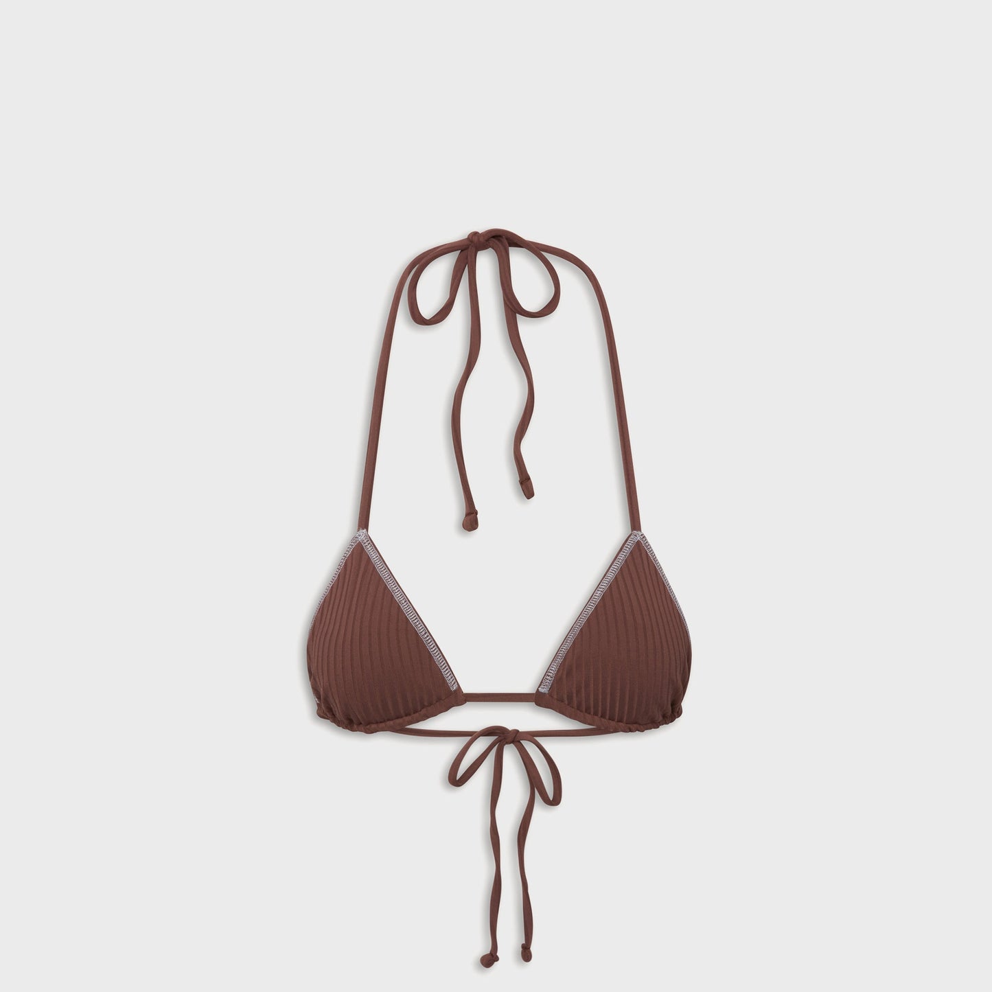 Women Kith Frankies Bikinis Nick Ribbed Top - Brown Sugar