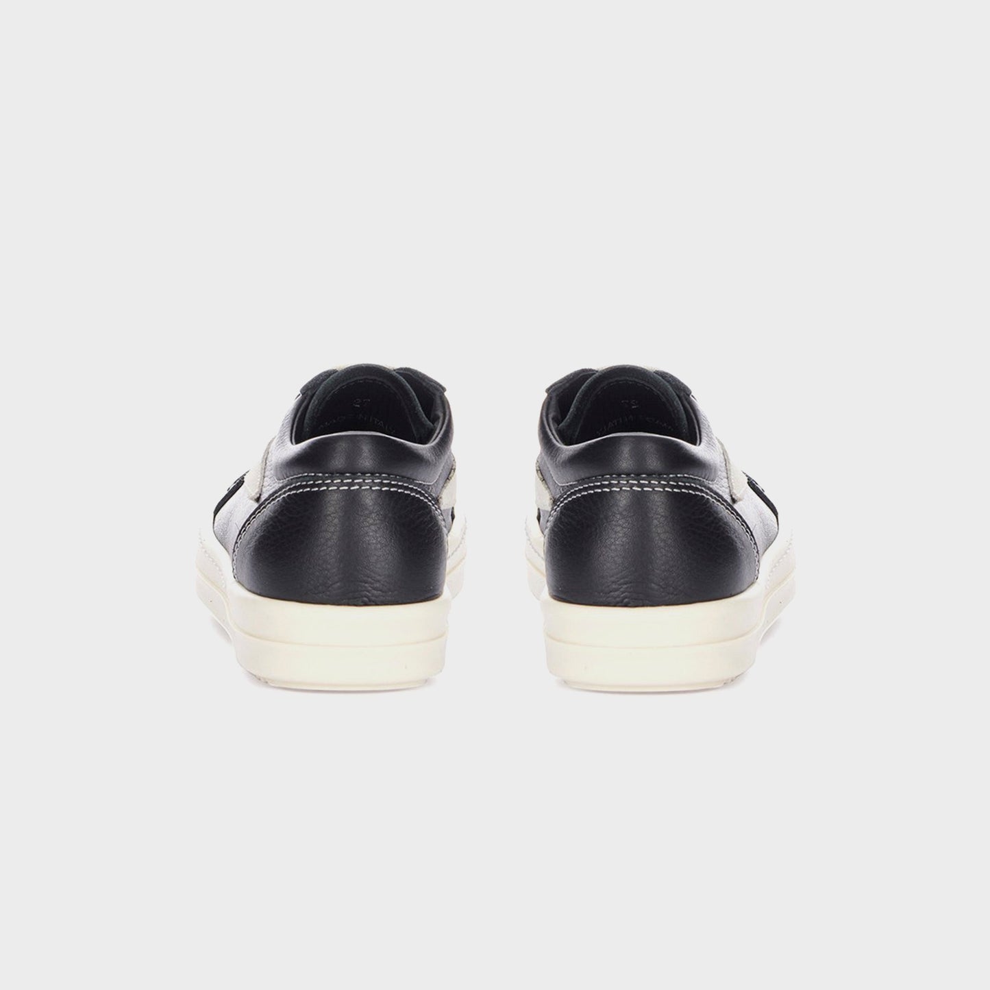 Kids Kith Rick Owens Kids Vintage Sneakers Scarpe in Pelle - Black / Milk / Milk