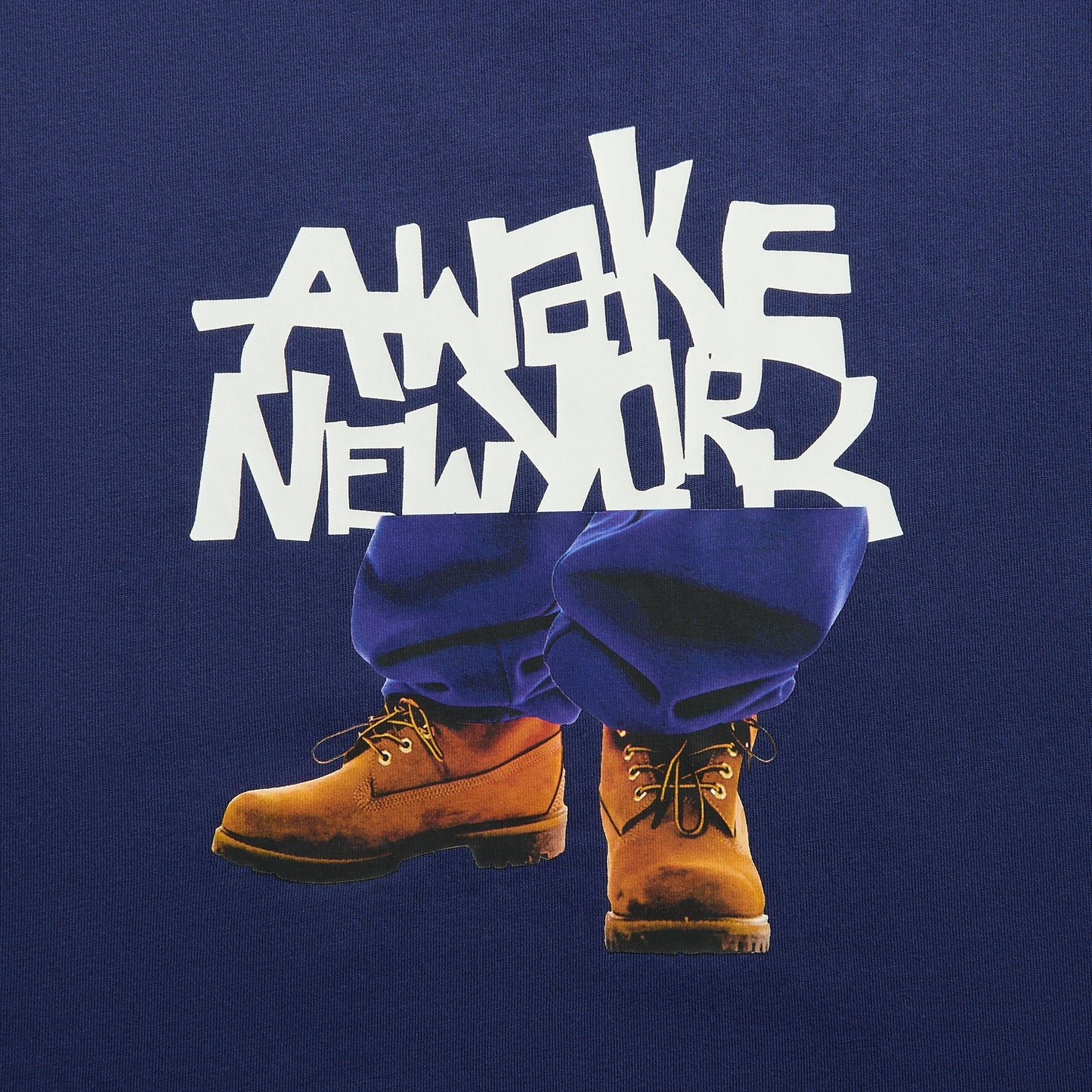 Men Kith Awake NY Stomper Tee - Navy