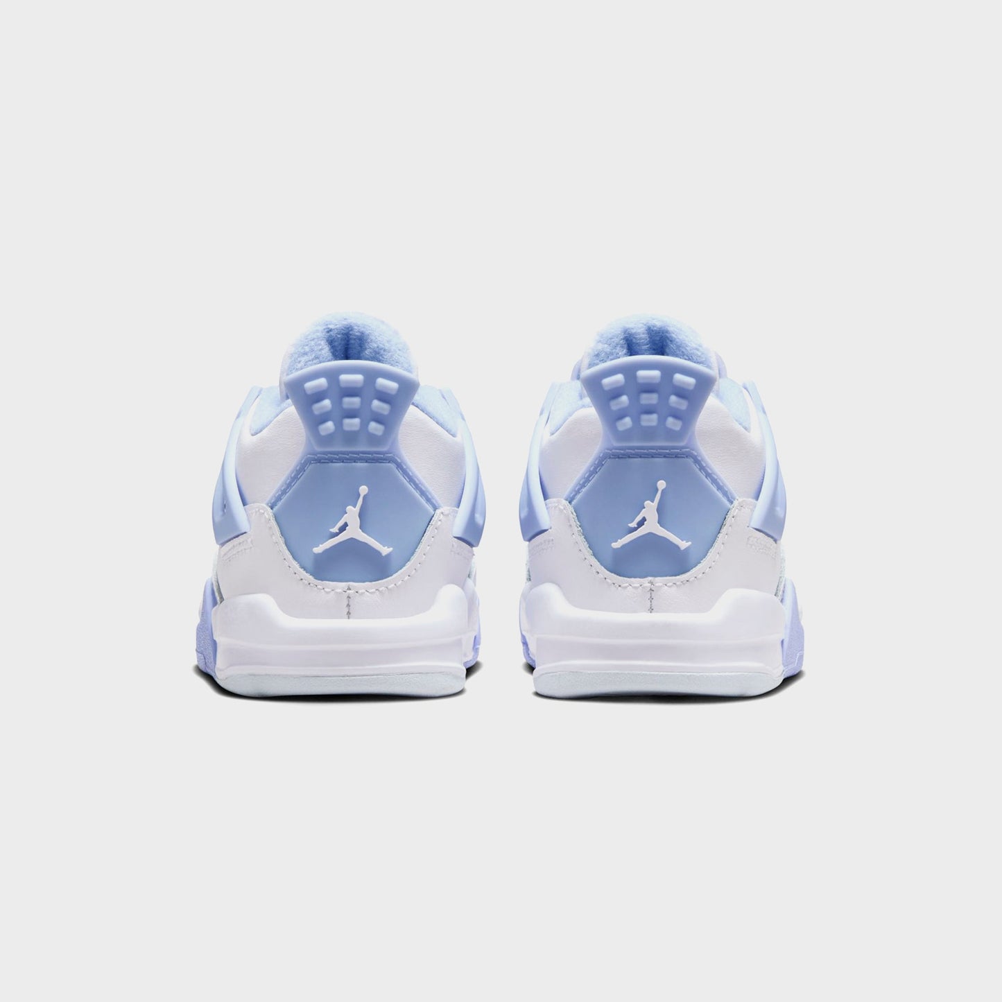 Kids Kith Jordan TD Air Jordan 4 Retro - White / Aluminum / Blue Tint / Oil Gree
