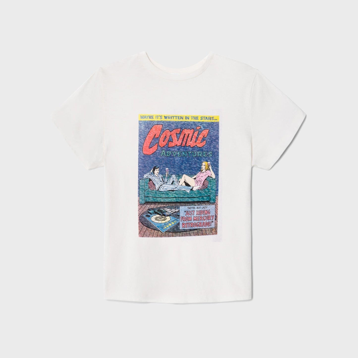 Women Kith ReDone Classic Tee Retrograde - Vintage White