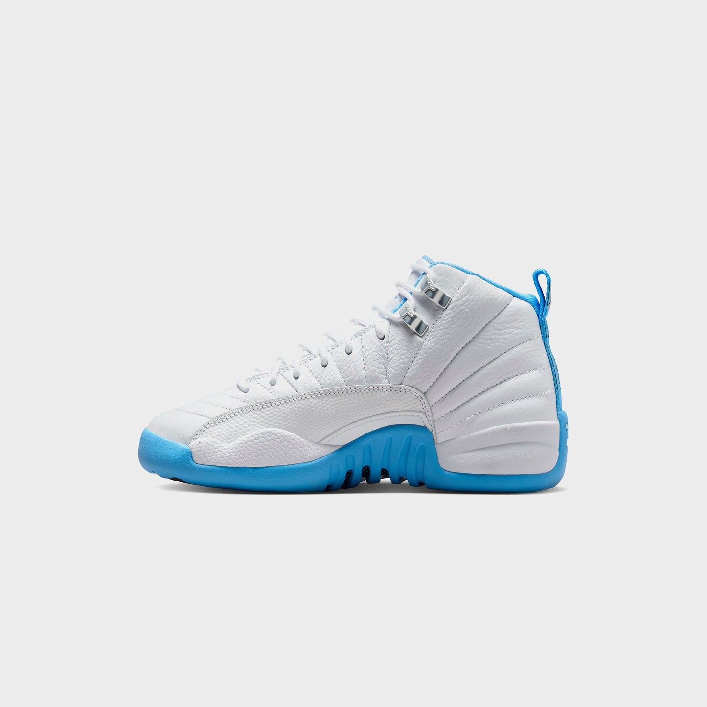 Kids Kith Jordan GS Jordan 12 Retro - White / Metallic Silver / University Blue