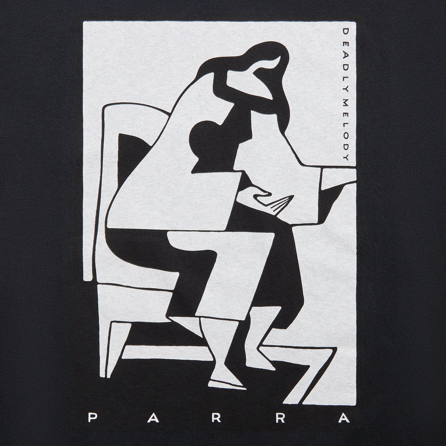 Men Kith by Parra The Confession Tee - Washed Black