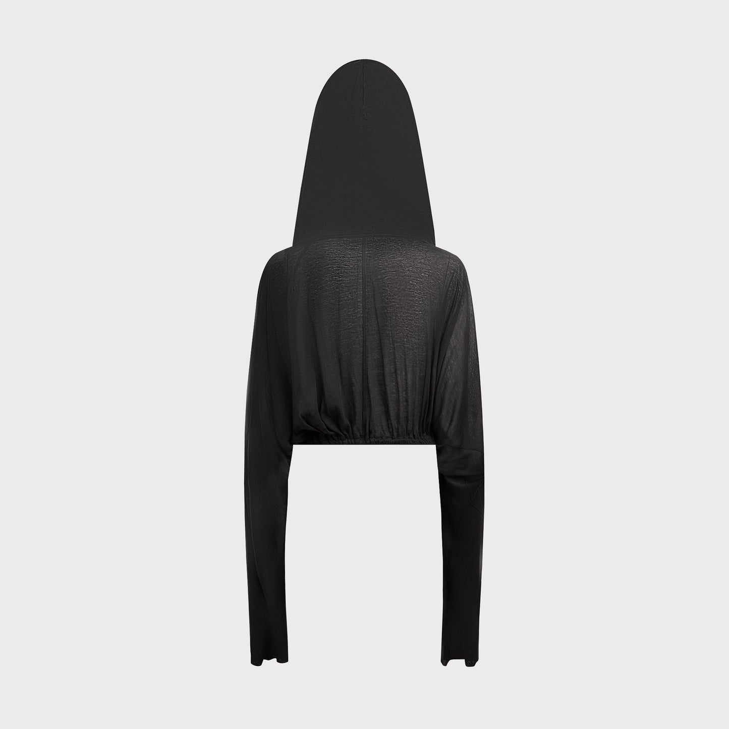 Women Kith Rick Owens Cropped Hooded Tunic - Black
