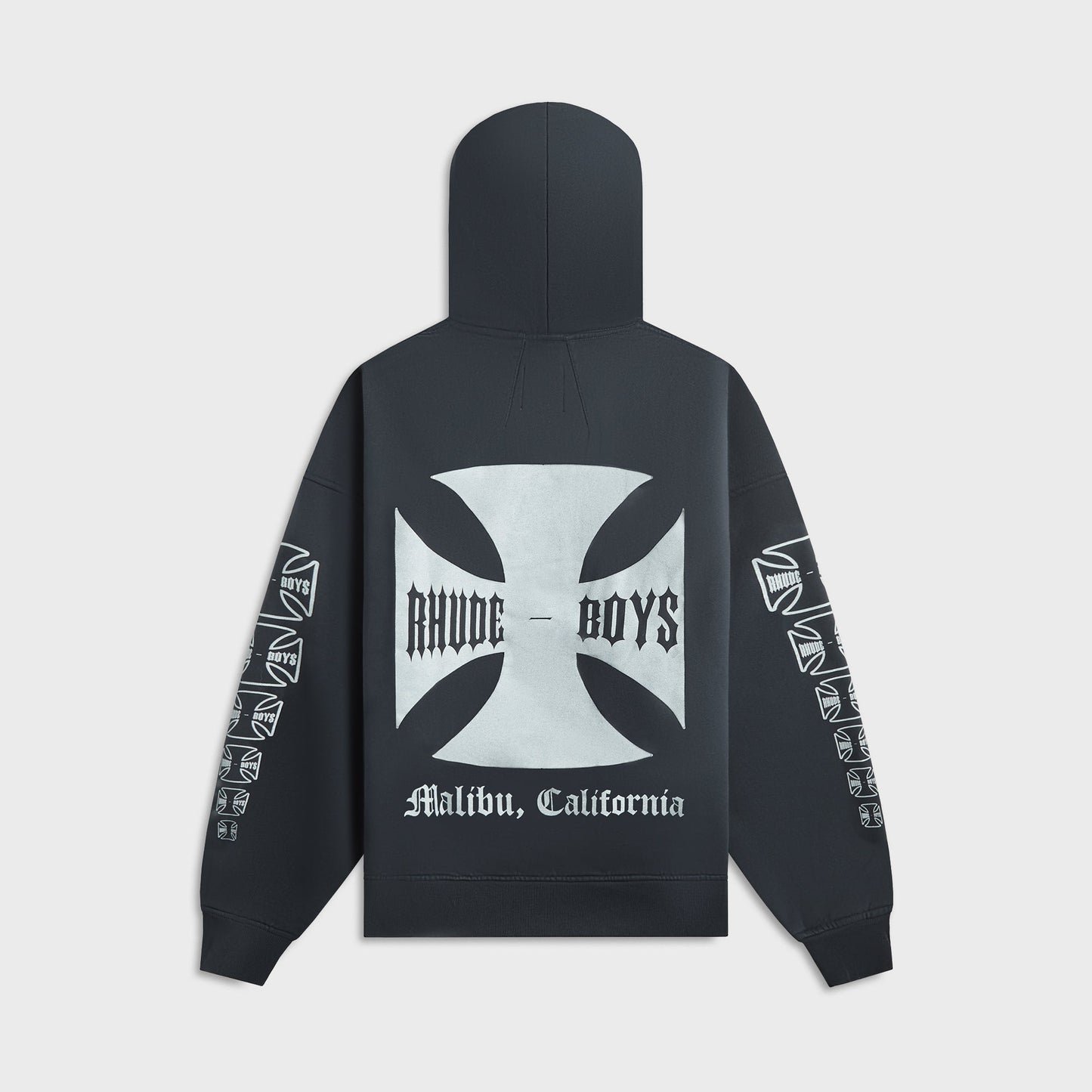 Men Kith Rhude Boys Hoodie - Vintage Black