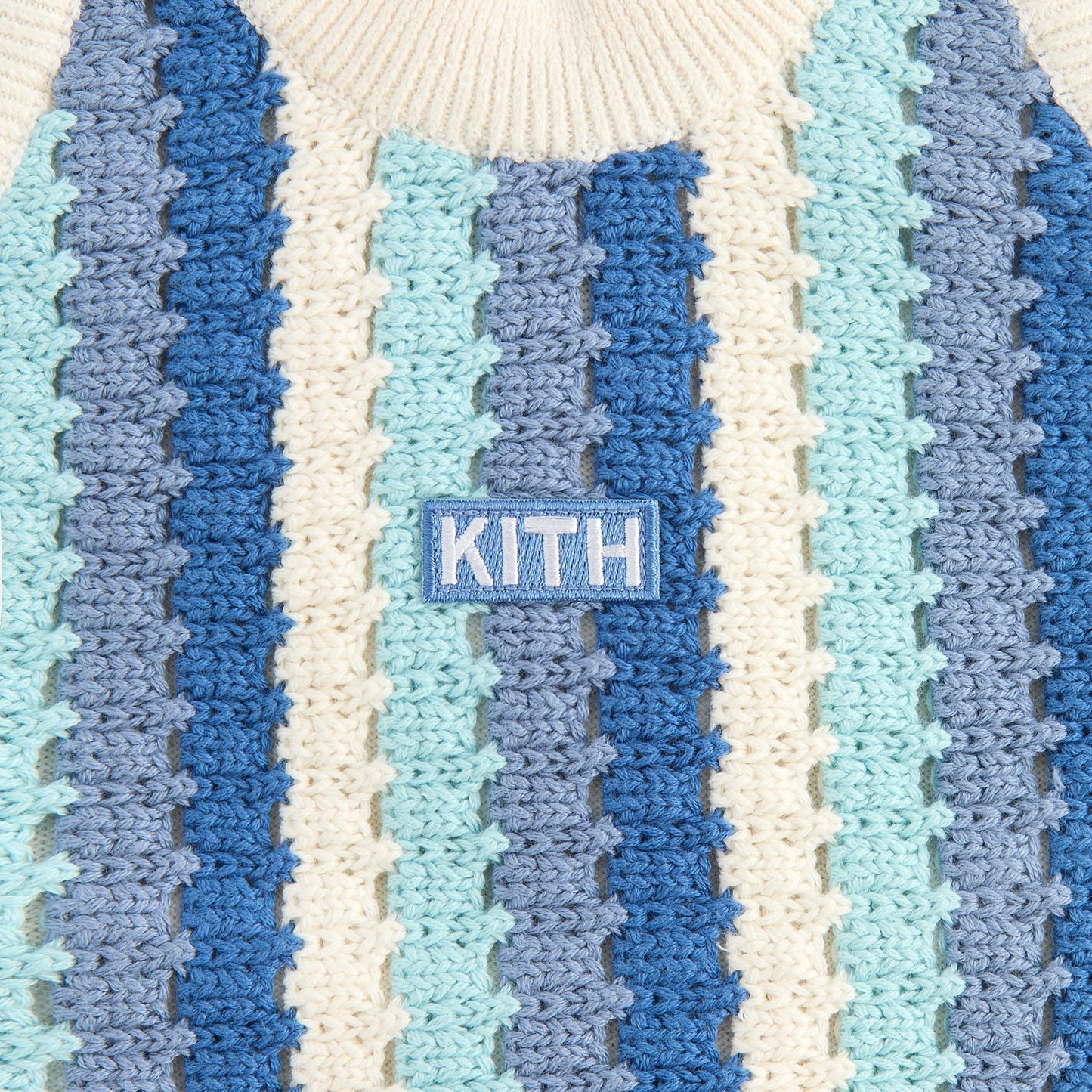 Kids Kith Kith Kids Open Knit Rivera Dress - Blue Skies