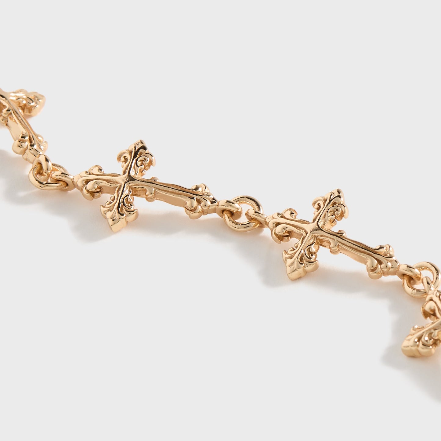 Men Kith Emanuele Bicocchi Gold Large Multi-Cross Bracelet - Gold