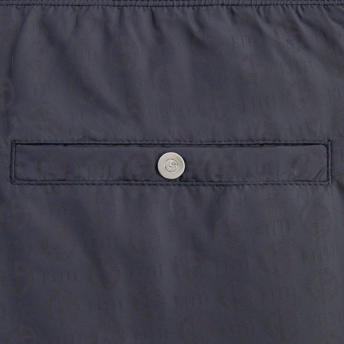 Men Kith Giorgio Armani & Kith Jacquard Collins Swim Short - Ink
