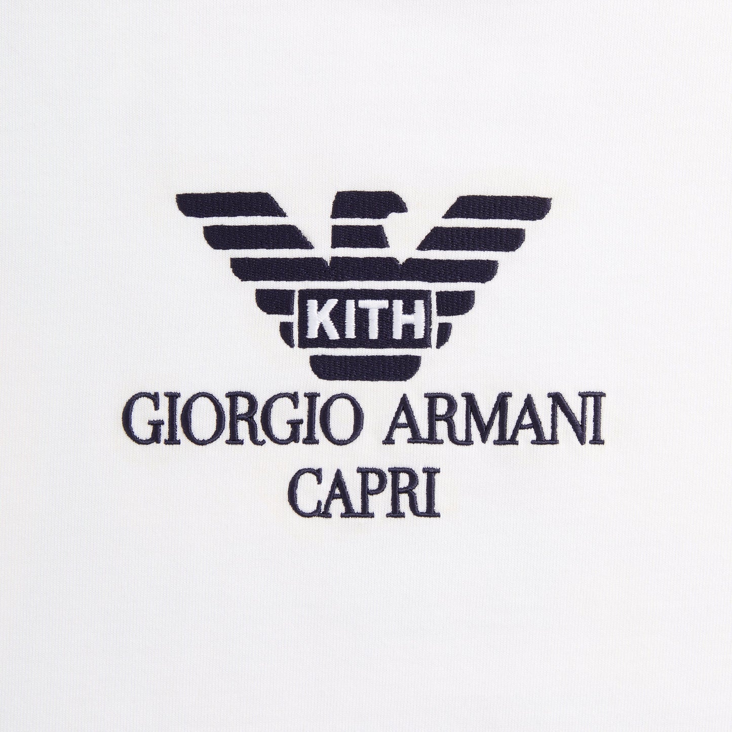 Men Kith Giorgio Armani & Kith Capri Tee - White