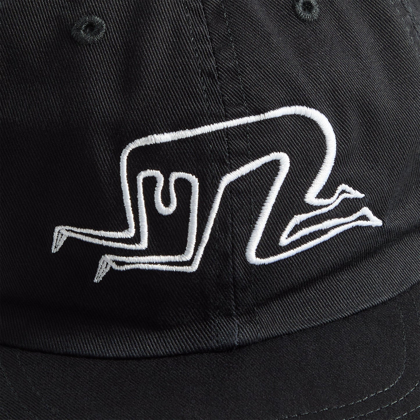 Men Kith by Parra Mid Career 6 Panel Cap - Black