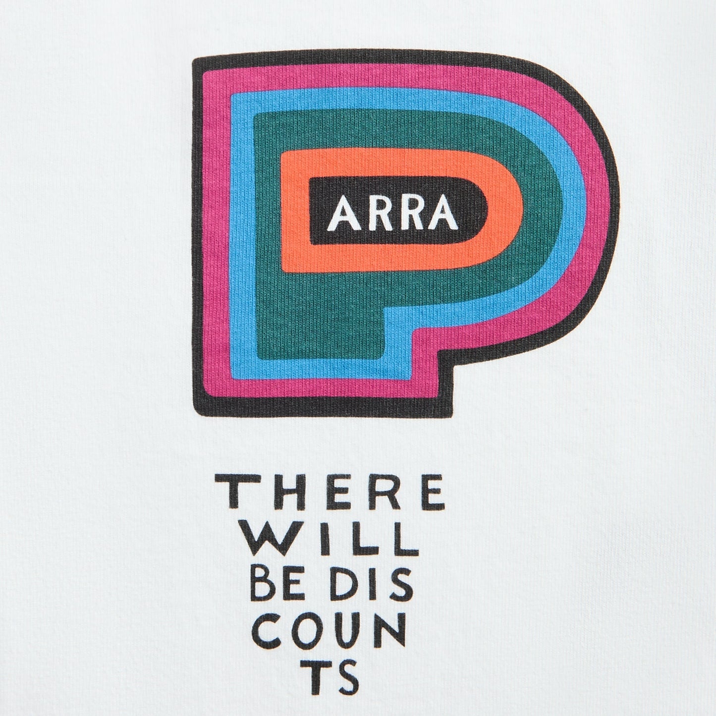 Men Kith by Parra There Will Be Not Long Sleeve Tee - White