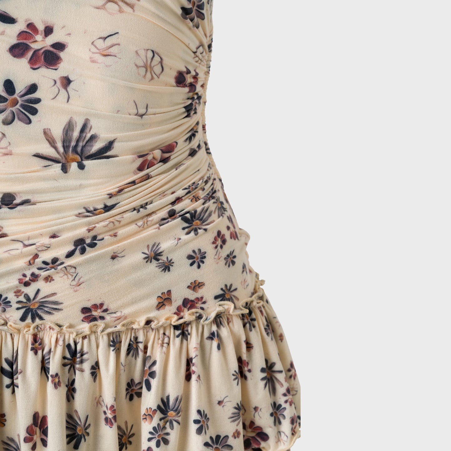 Women Kith Siedres Ruffled Jersey Mini Dress - Multi