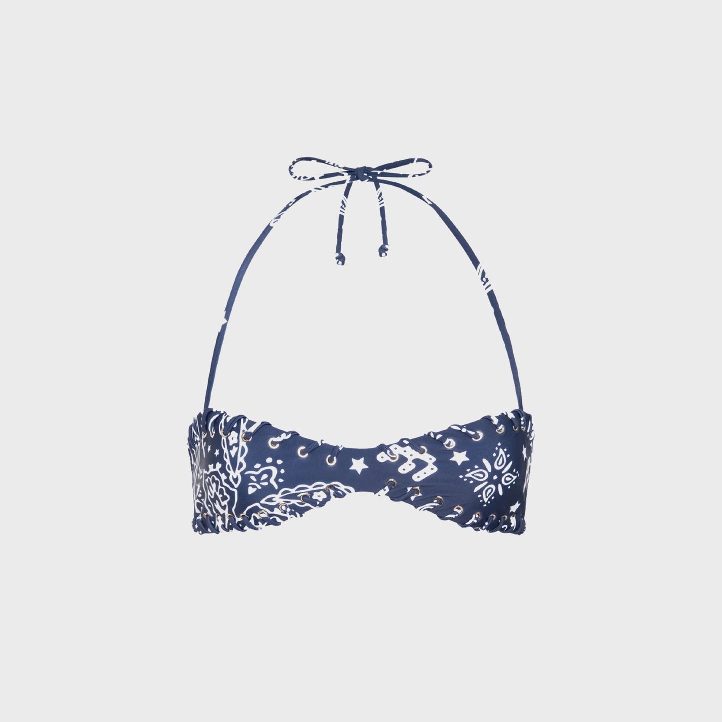 Women Kith Miaou Rio Bikini Top - Bandana Navy