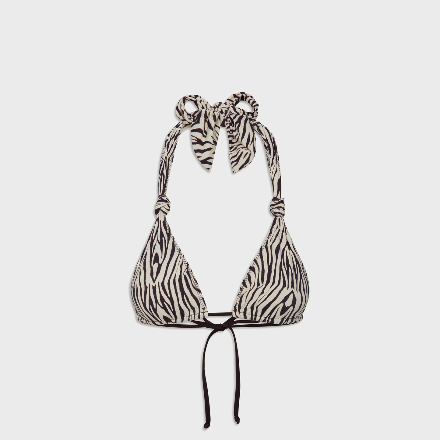 Women Kith Frankies Bikinis Kealy Top - Zebra Print