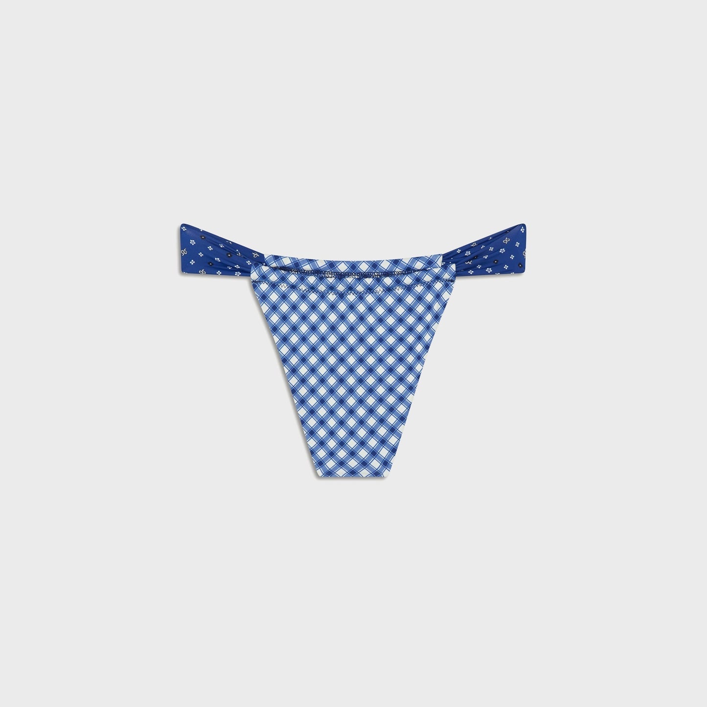 Women Kith Frankies Bikinis Beckett Bottom - Starry Gingham Print