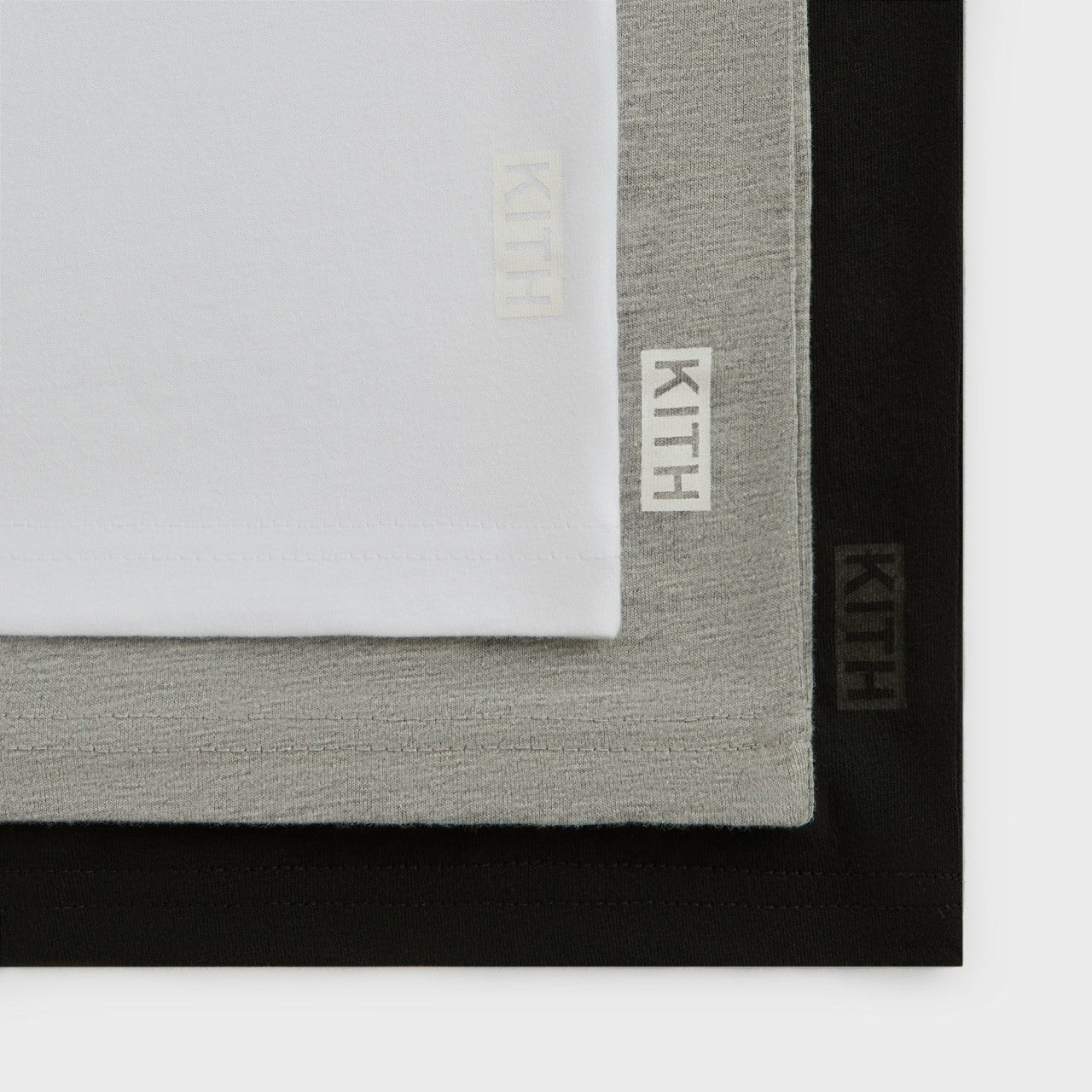 Men Kith Kith 3-Pack Undershirt - White / Heather Grey / Black
