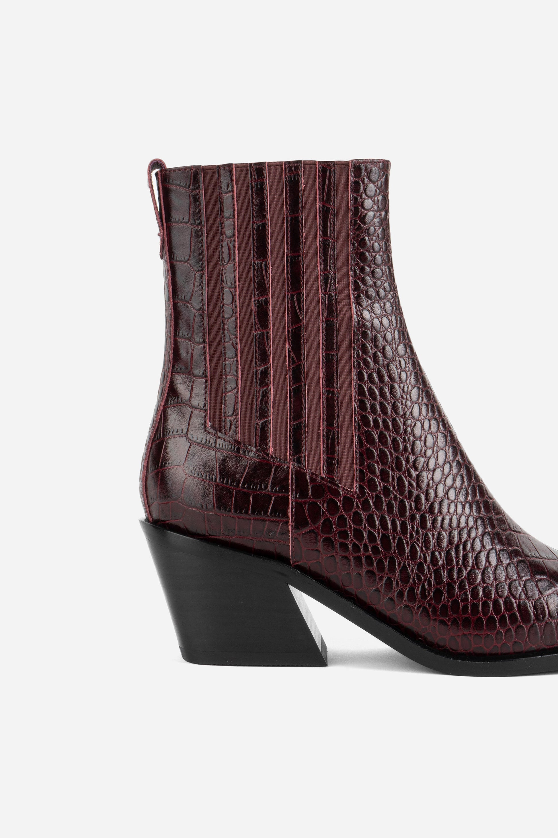 Intentionally Blank HILLARY CROC WESTERN BOOT