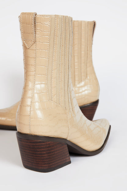 Intentionally Blank HILLARY CROC WESTERN BOOT