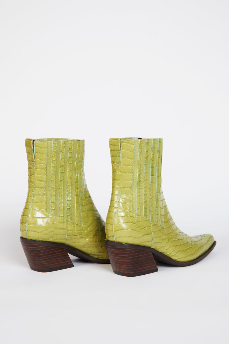 Intentionally Blank HILLARY CROC WESTERN BOOT