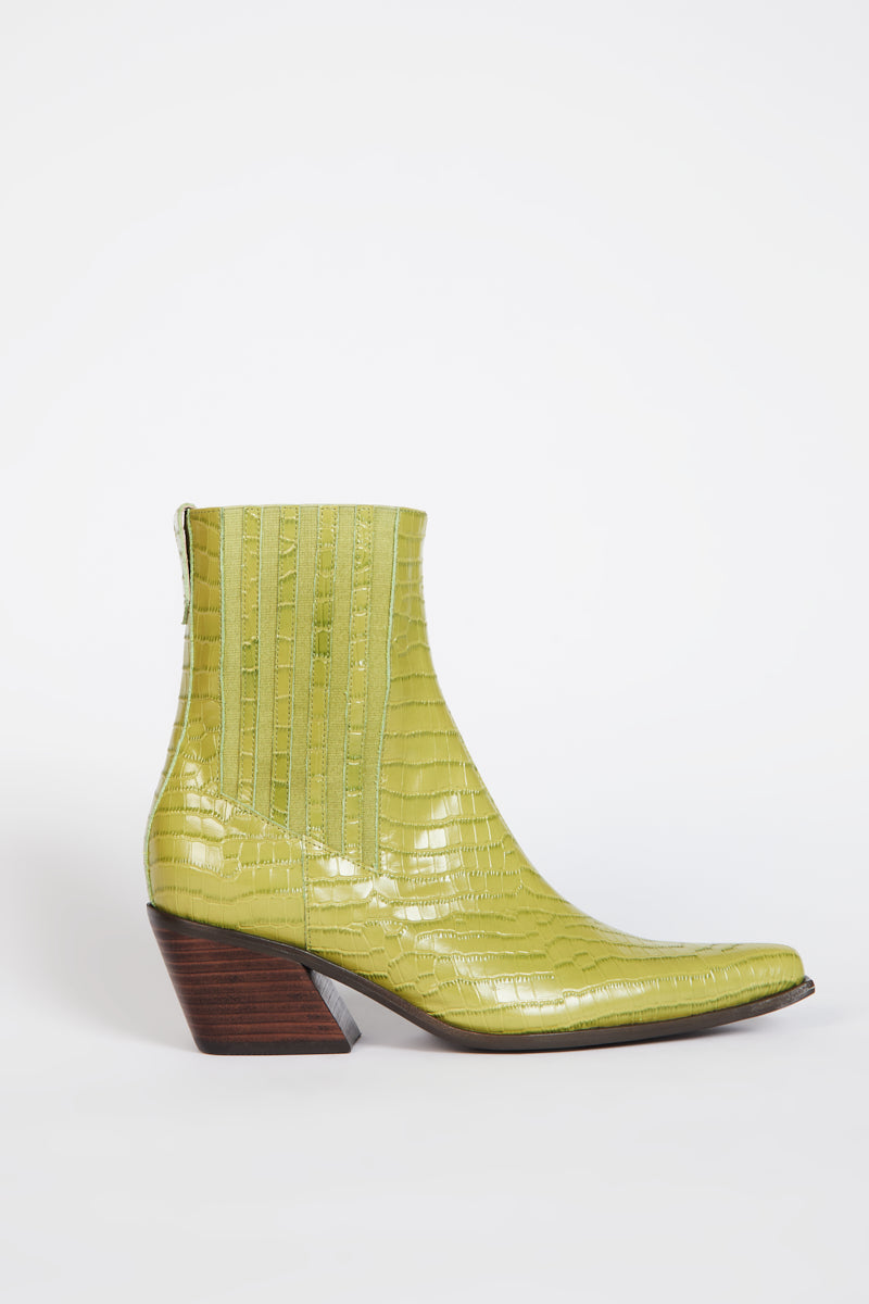 Intentionally Blank HILLARY CROC WESTERN BOOT