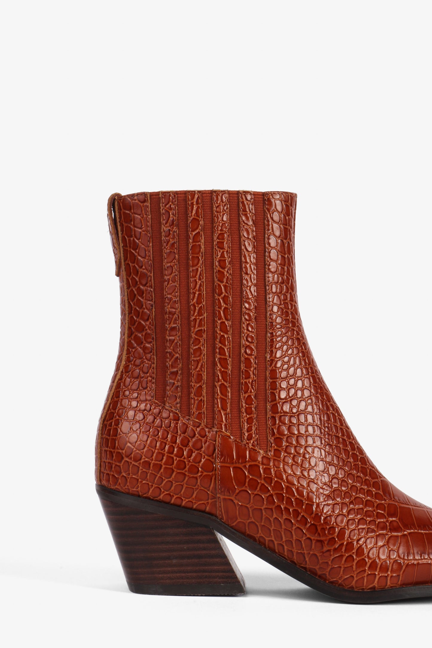 Intentionally Blank HILLARY CROC WESTERN BOOT