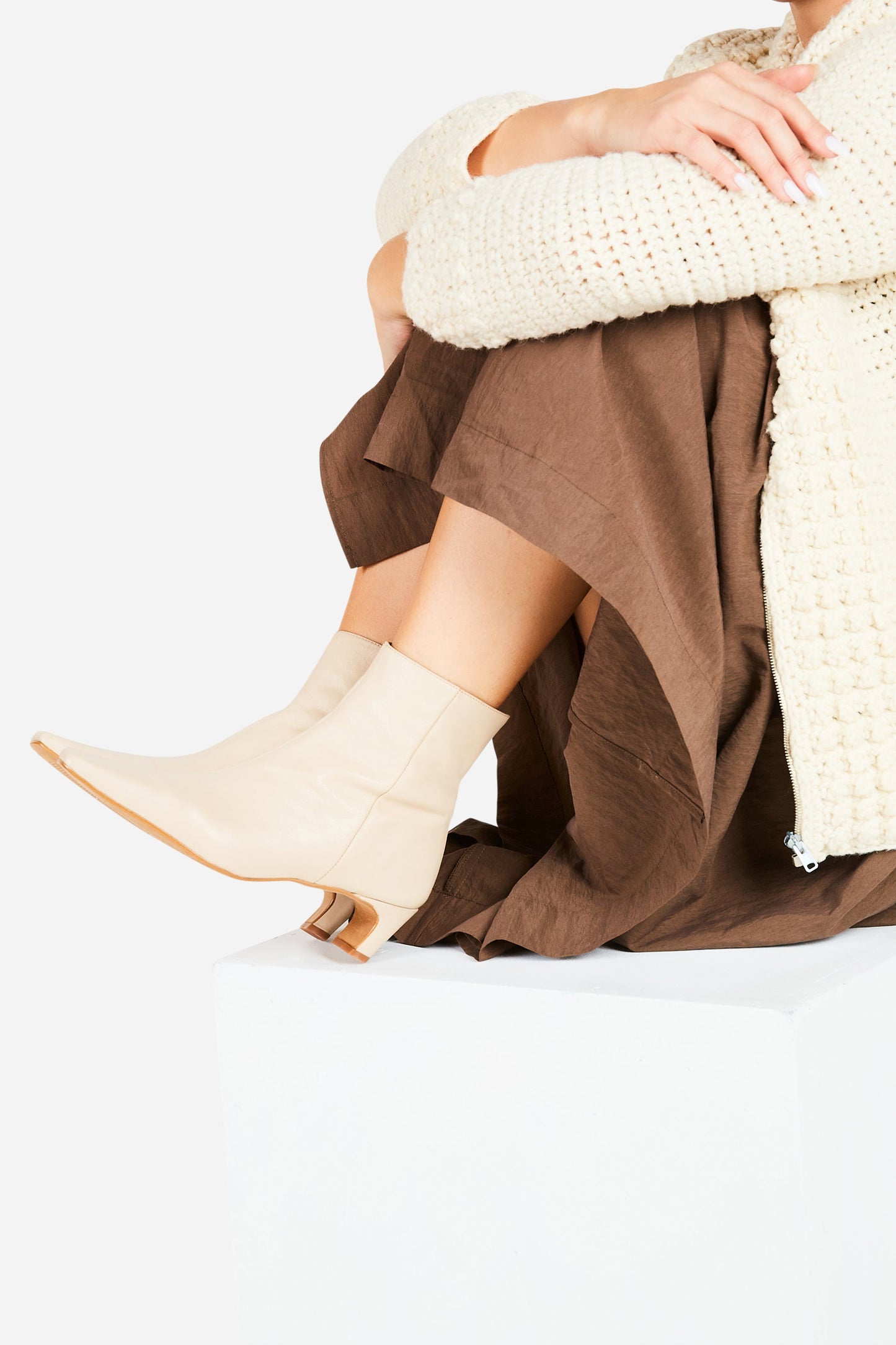 Intentionally Blank LEXI KITTEN HEEL ANKLE BOOT