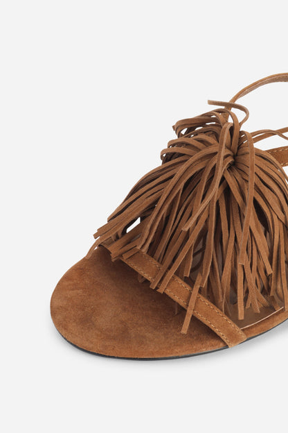 Intentionally Blank CHAPERONE FRINGE KITTEN HEEL