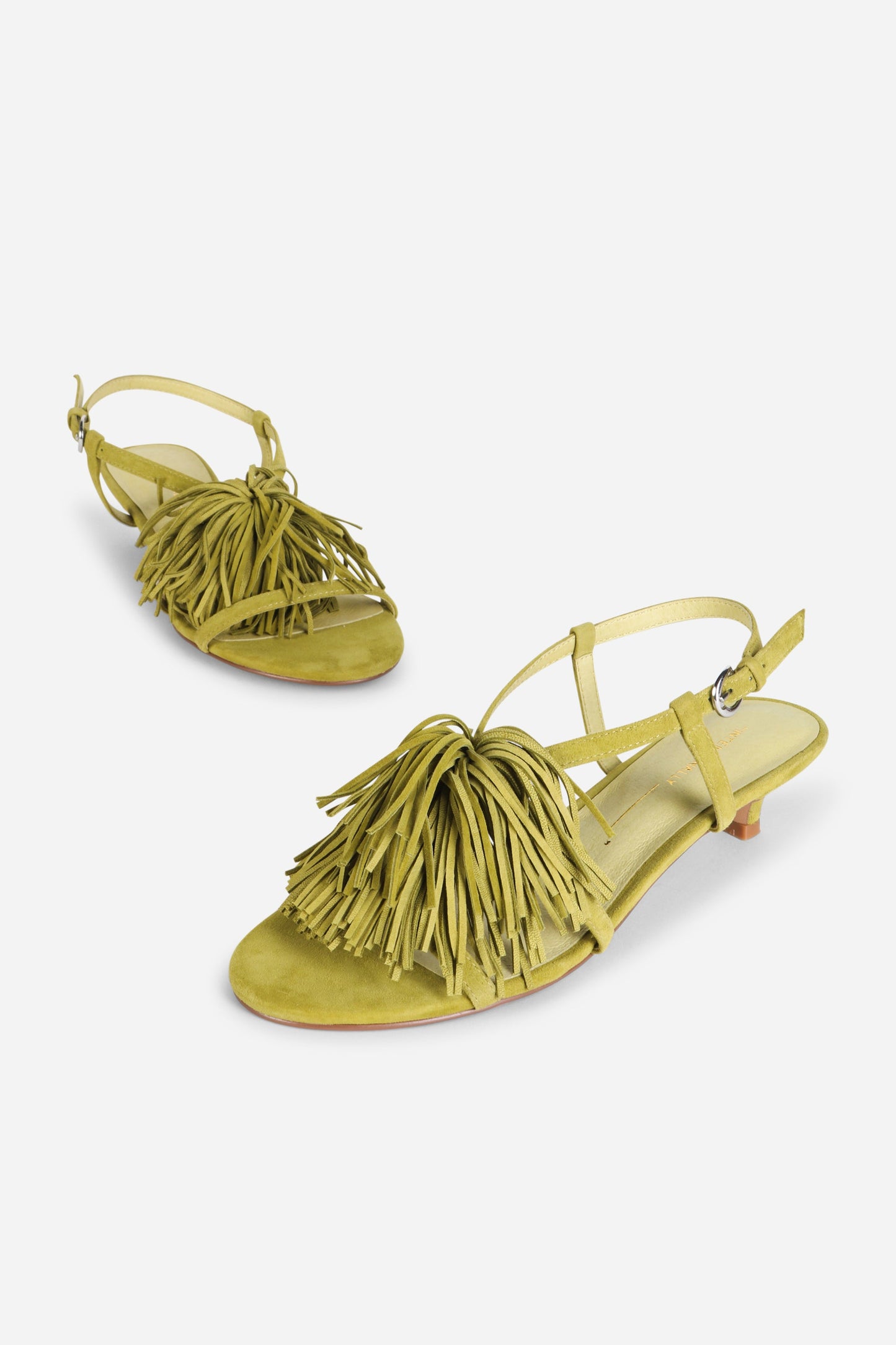 Intentionally Blank CHAPERONE FRINGE KITTEN HEEL
