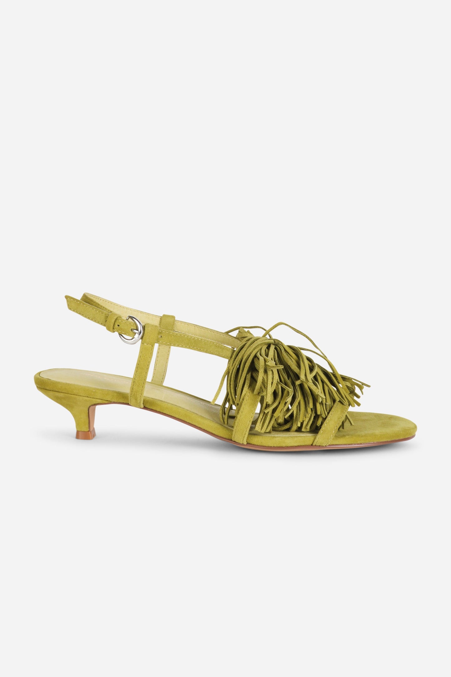 Intentionally Blank CHAPERONE FRINGE KITTEN HEEL