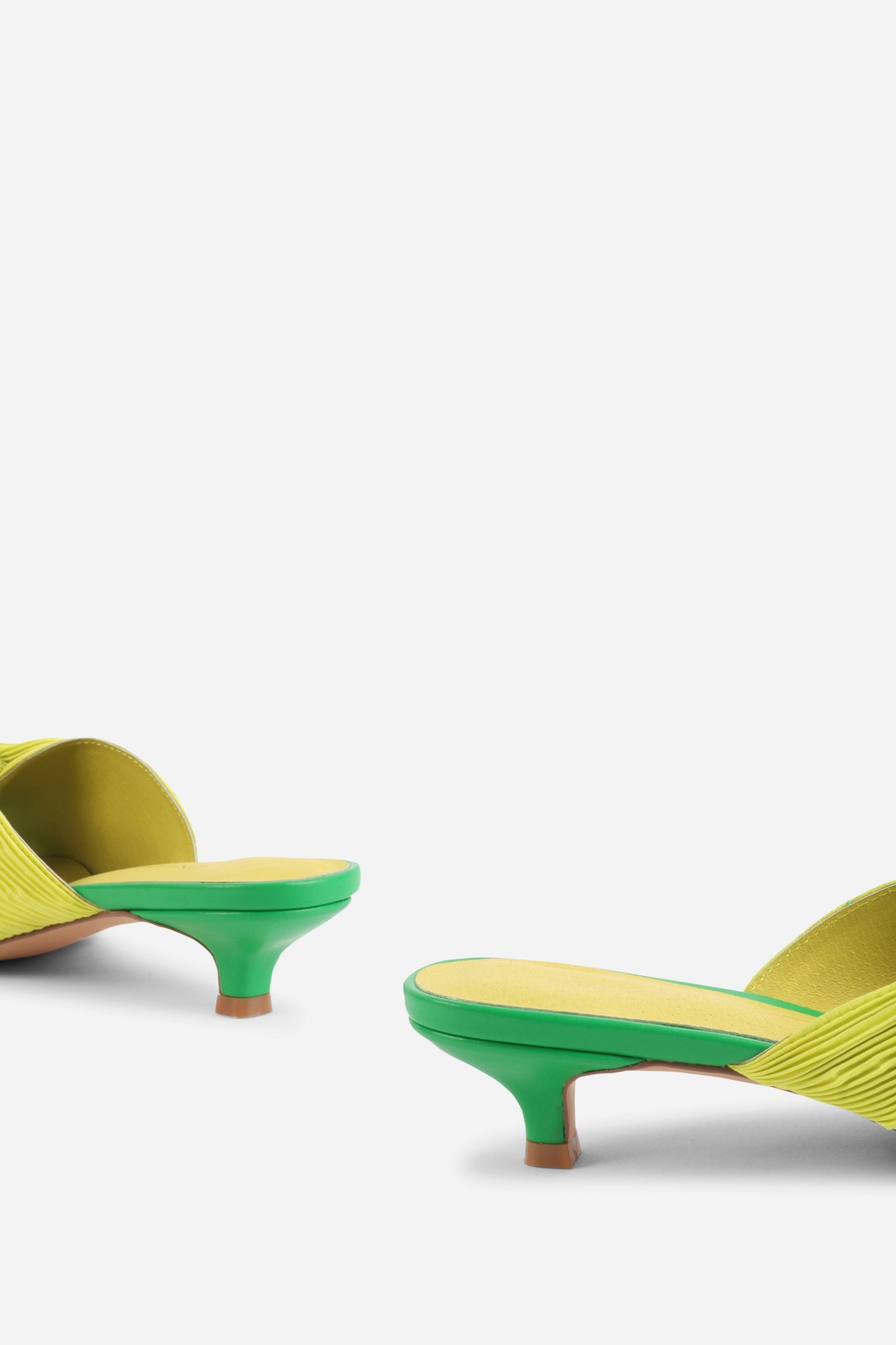 Intentionally Blank CURFEW KITTEN HEEL SATIN SANDAL