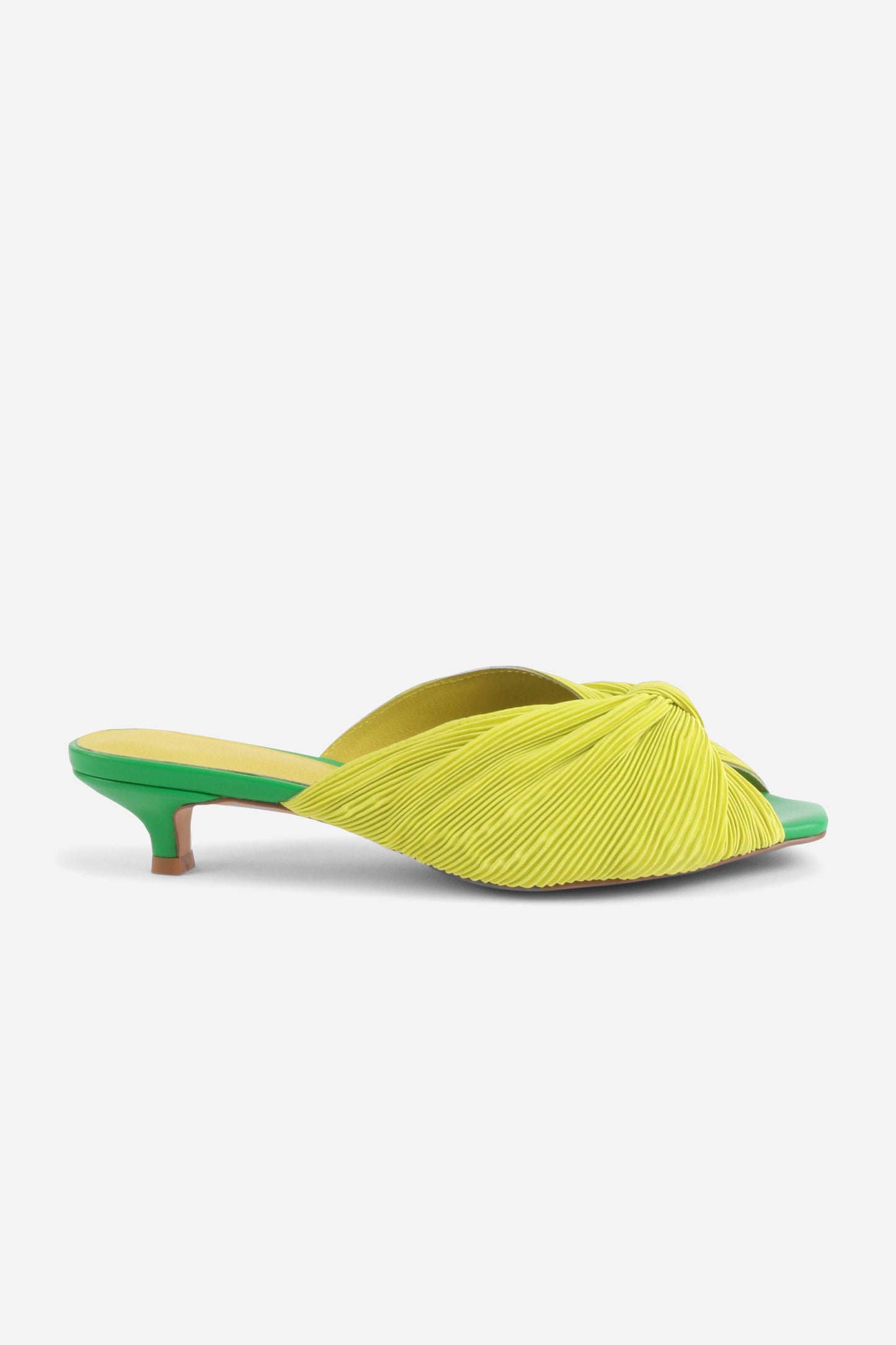 Intentionally Blank CURFEW KITTEN HEEL SATIN SANDAL