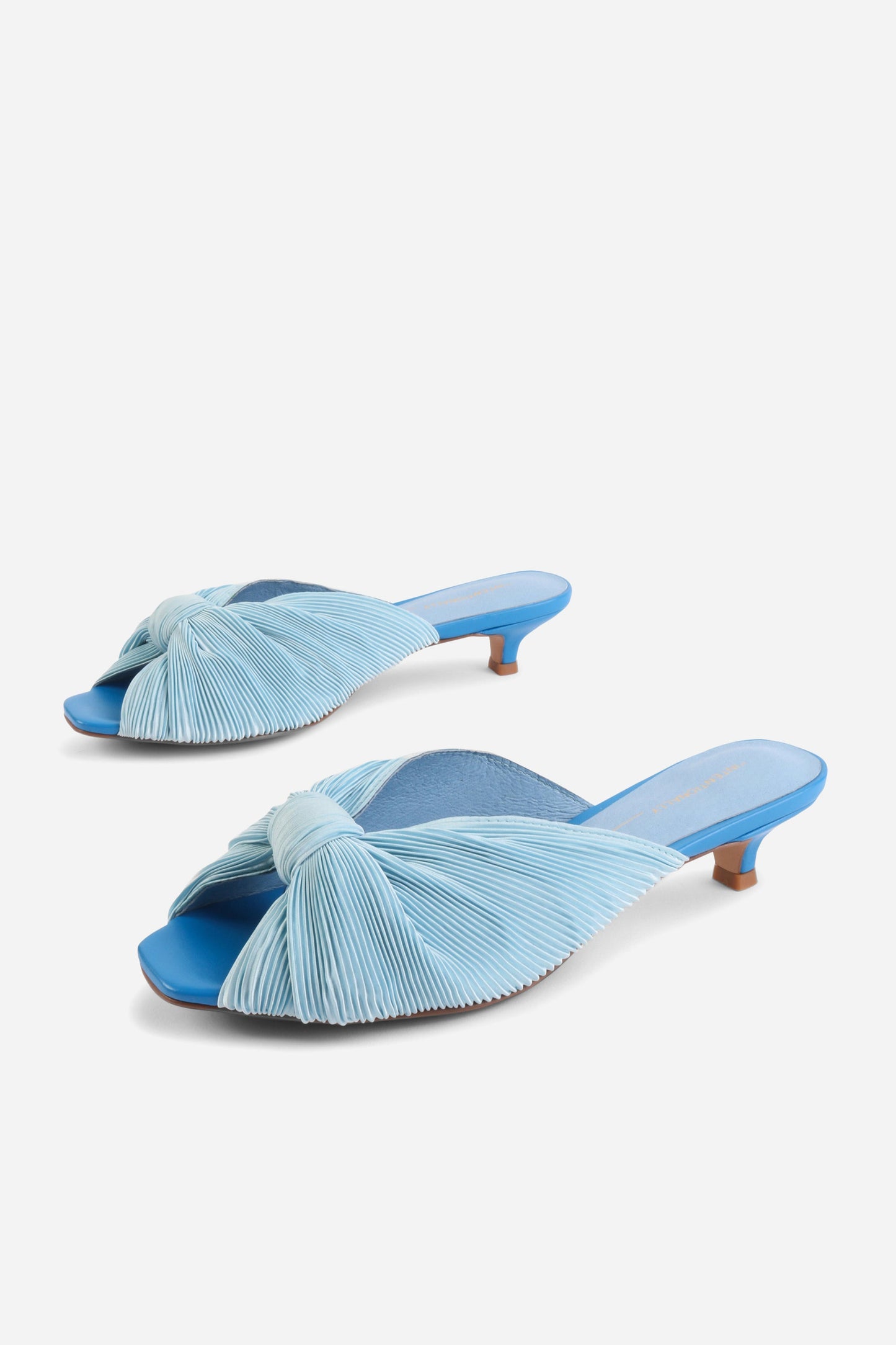 Intentionally Blank CURFEW KITTEN HEEL SATIN SANDAL