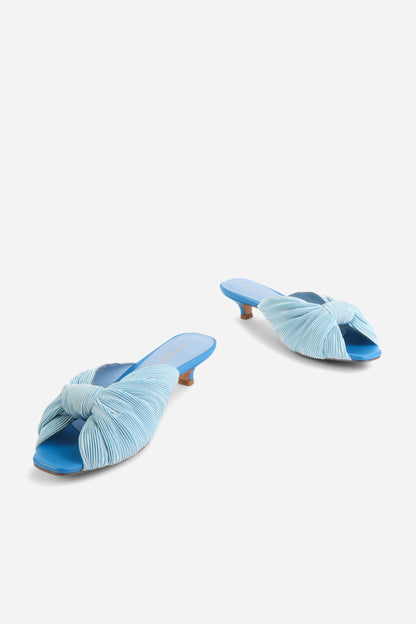 Intentionally Blank CURFEW KITTEN HEEL SATIN SANDAL