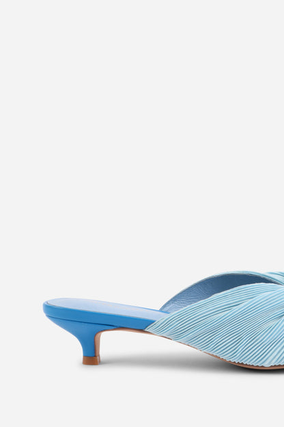 Intentionally Blank CURFEW KITTEN HEEL SATIN SANDAL