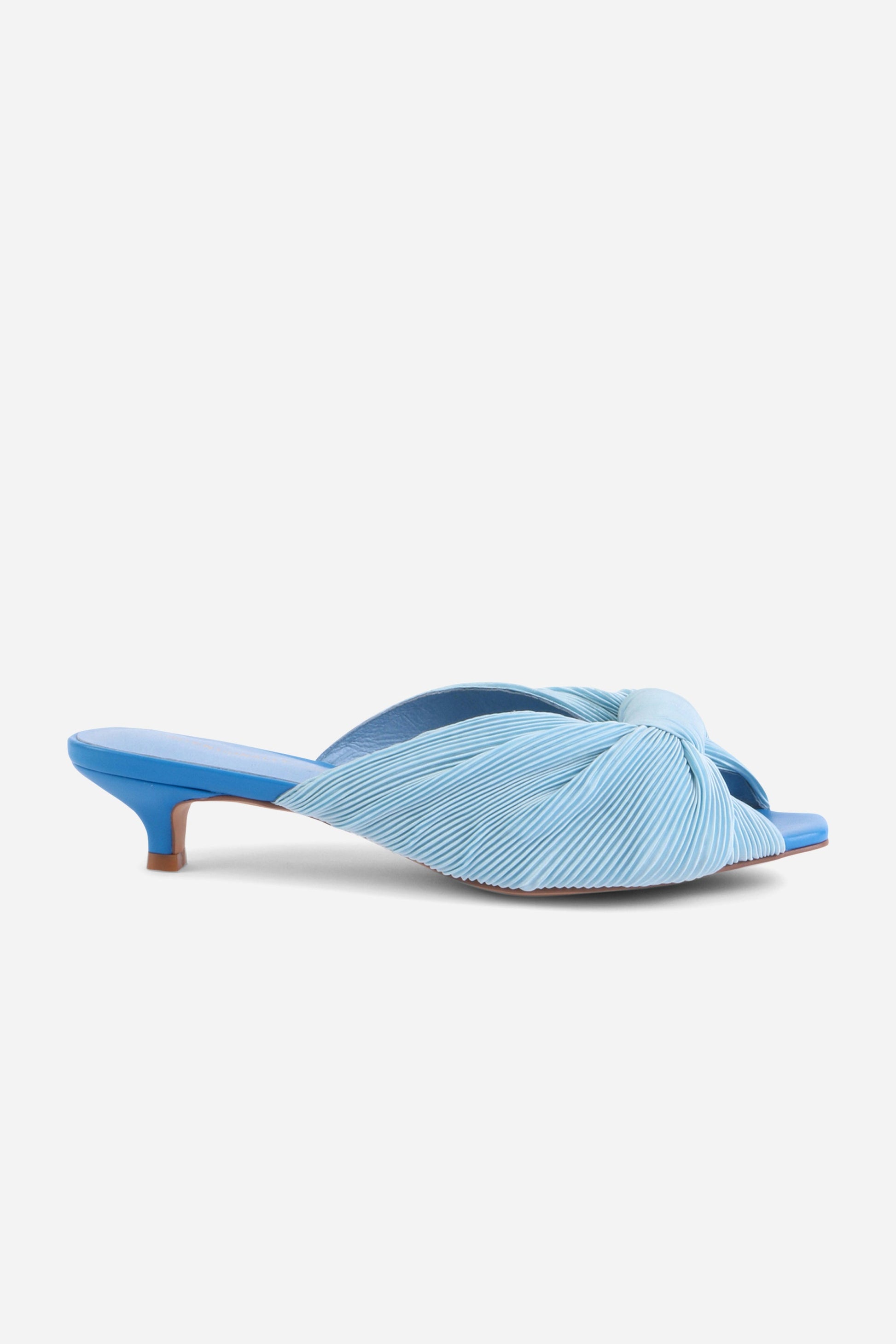 Intentionally Blank CURFEW KITTEN HEEL SATIN SANDAL